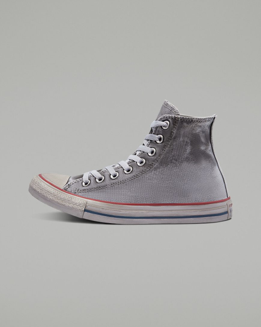 Tenis Converse Chuck Taylor All Star Lona Smoke Cano Alto Feminino Cinzentas Branco | PT K01073T